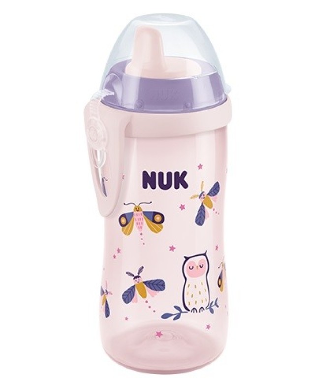 Nuk First Choice Kiddy Cup Night Παγουράκι με Ρύγχος 12+m Ροζ 300ml