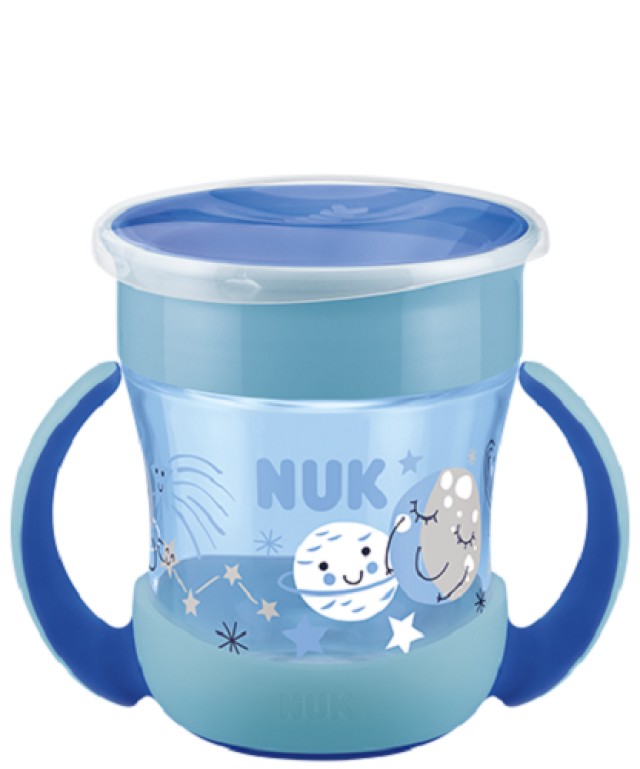 Nuk Mini Magic Cup Night με Χείλος 360° Μπλε 160ml 6+m