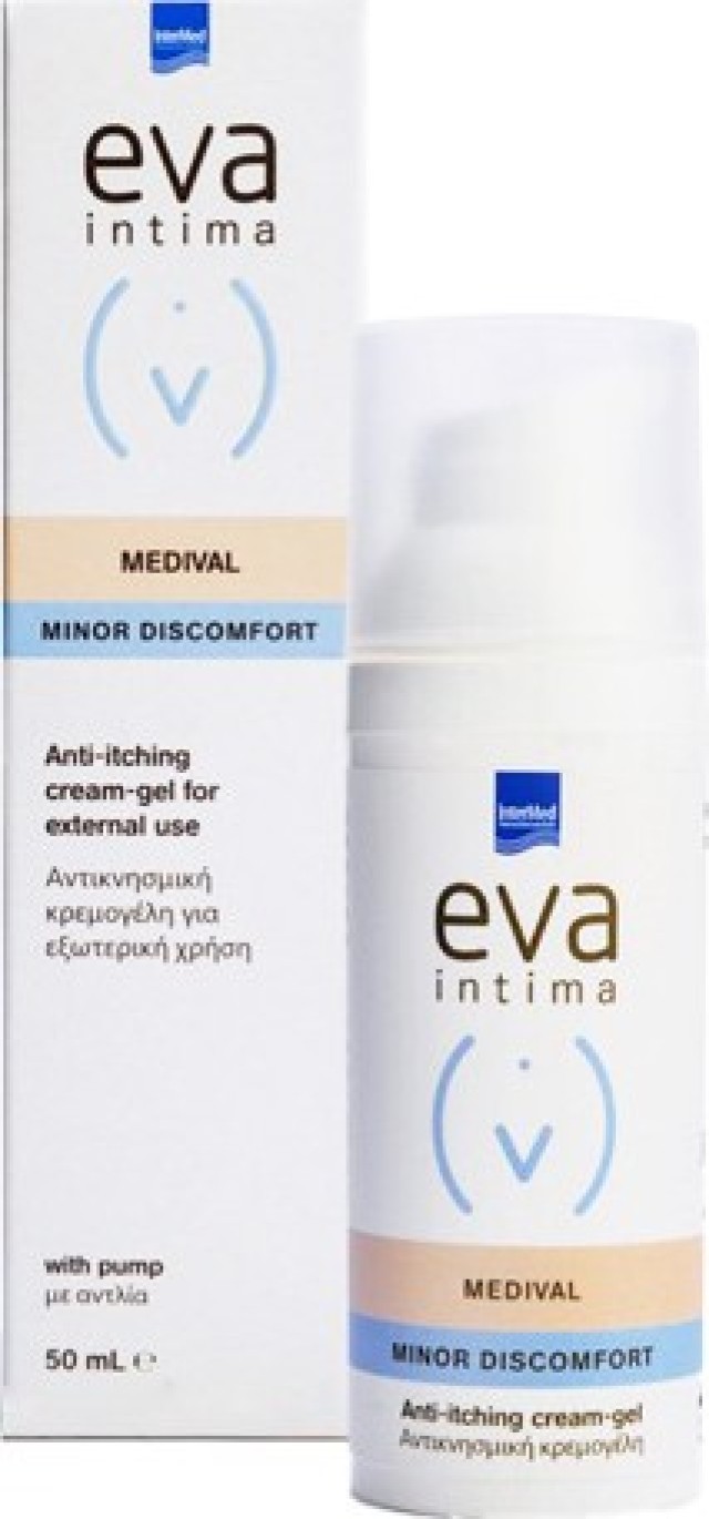 Eva Intima Medival Minor Discomfort Αιδοιϊκή Αντικνησμική Κρεμογέλη 50ml