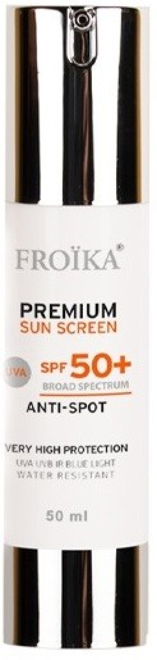 Froika Premium Sunscreen spf50+ Anti-Spot Αντηλιακή Κρέμα Προσώπου Κατά της Φωτογήρανσης με Λευκαντική Δράση 50ml