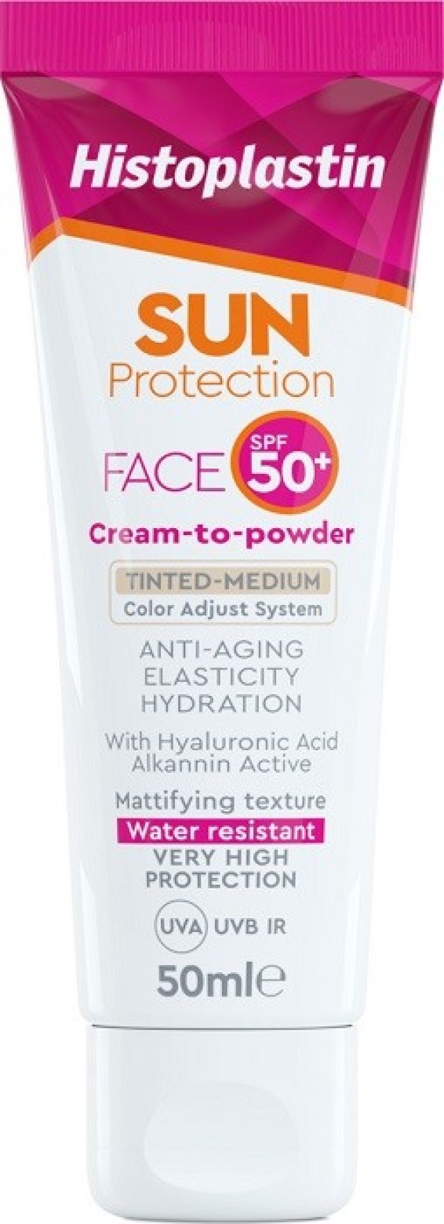 Heremco Histoplastin Sun Protection Face Cream-to-Powder Tinted spf50+ Αντηλιακή Κρέμα Προσώπου με Χρώμα 50ml