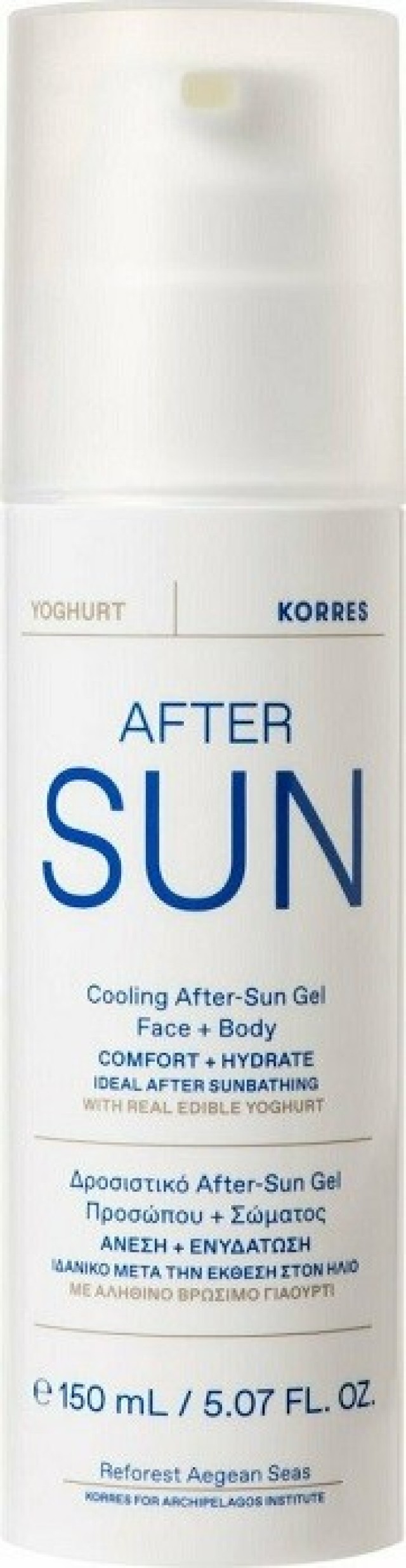 Korres Δροσιστικό After Sun Gel για Πρόσωπο & Σώμα Γιαούρτι 150ml