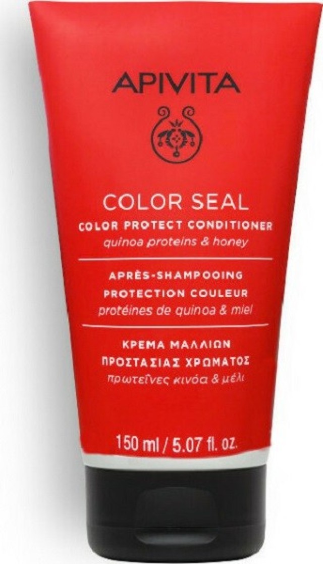 Apivita Color Seal Μαλακτική Κρέμα Μαλλιών για Προστασία Χρώματος με Πρωτε?νες Κινόα κα Μέλι 150ml