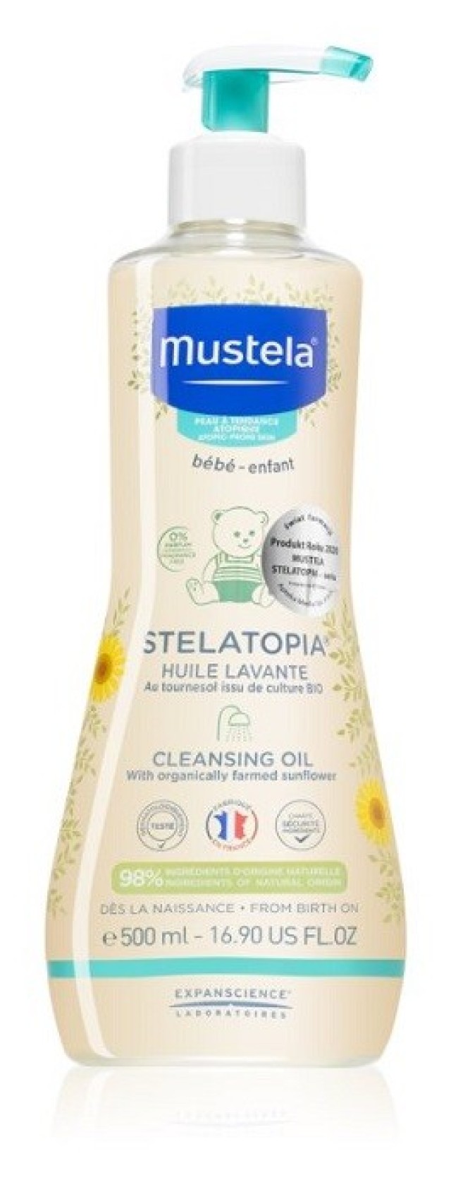 Mustela Stelatopia Cleansing Oil Λάδι Καθαρισμού για Σώμα & Μαλλιά 500ml