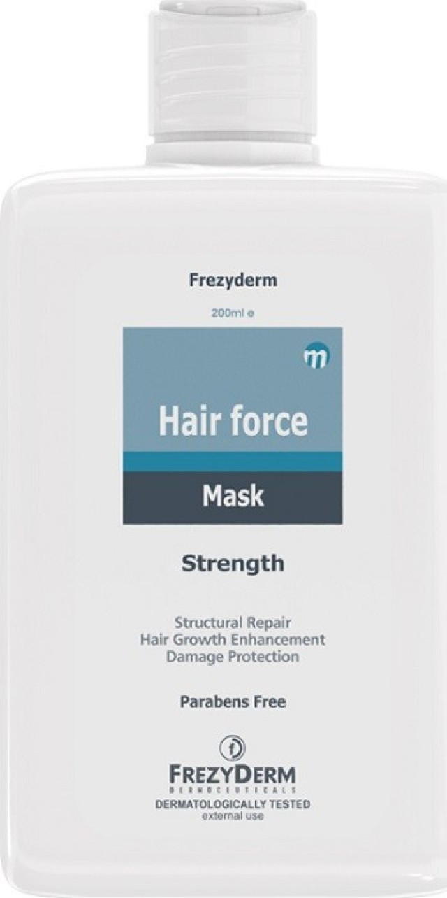 FrezyDerm Hair Force Mask Τριχοτονωτική Μάσκα Μαλλιών για Θρέψη και Ενδυνάμωση 200ml