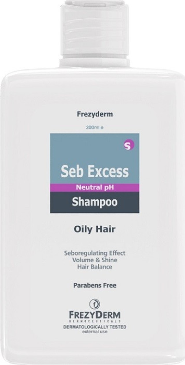 FrezyDerm Seb Excess Shampoo Σαμπουάν Ρύθμισης της Λιπαρότητας 200ml