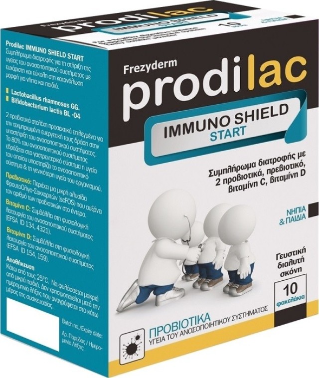 FrezyDerm Prodilac Immuno Shield Start Συμπλήρωμα Ενίσχυσης του Ανοσοποιητικού για Νήπια & Παιδιά 10 Φακελάκια