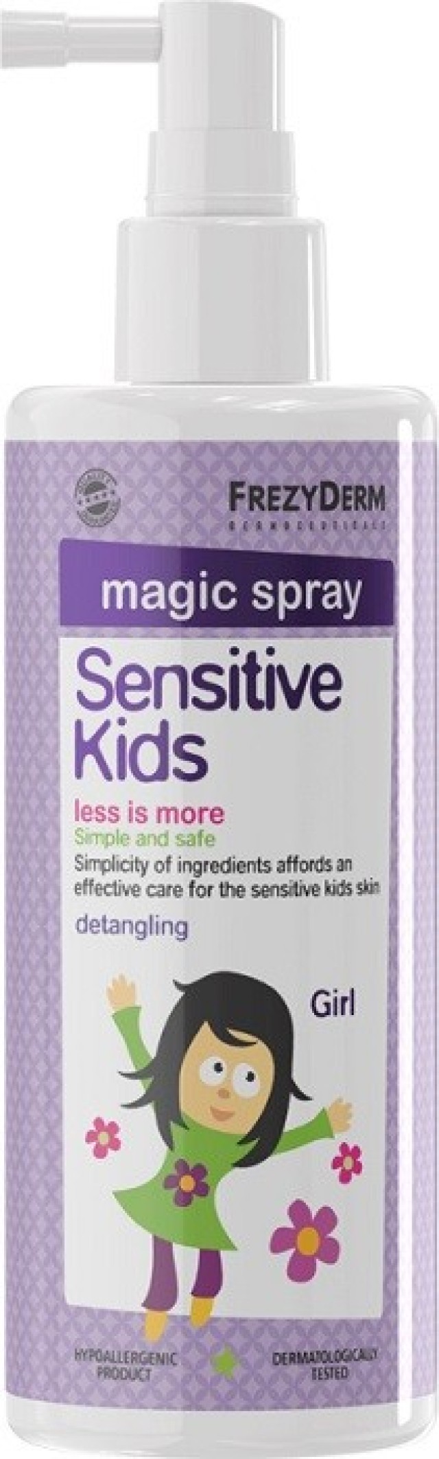 FrezyDerm Sensitive Kids Magic Spray for Girls Λοσιόν Ξεμπερδέματος Μαλλιών για Κορίτσια 150ml