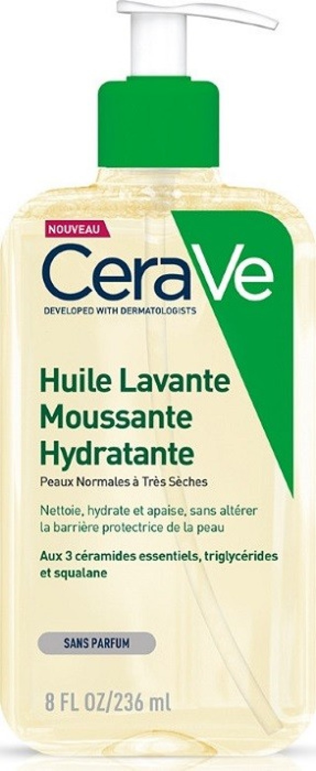 CeraVe Hydrating Foaming Oil Cleanser Λάδι Καθαρισμού για Κανονικό έως Ξηρό Δέρμα 236ml