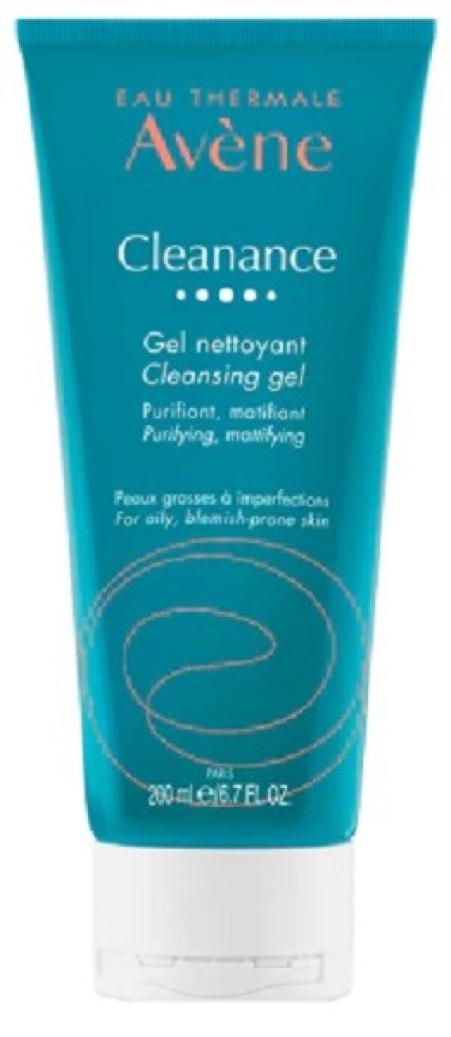Avene Cleanance Cleansing Gel Τζελ Καθαρισμού Ακνεϊκού Δέρματος 200ml
