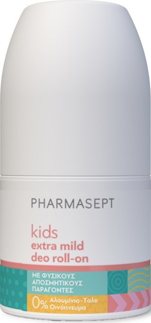Pharmasept Extra Mild Kids Deo Roll On Απαλό Αποσμητικό για Παιδιά & Εφήβους 50ml