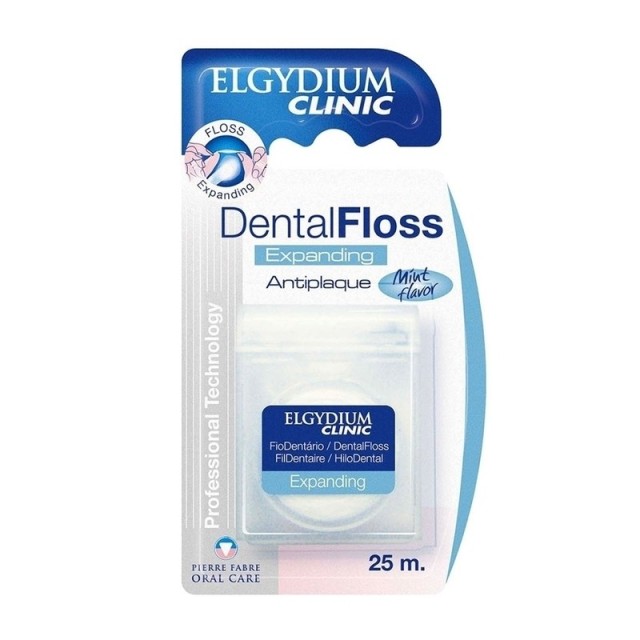 Elgydium Dental Floss Antiplaque Οδοντικό Νήμα Κατά της Πλάκας 25m