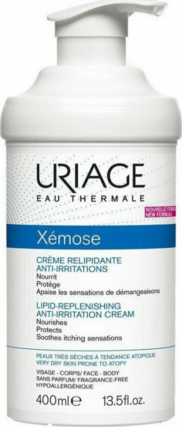 Uriage Xemose Lipid-Replenishing Cream Κρέμα Αναπλήρωσης Λιπιδίων & Κατά των Ερεθισμών 400ml