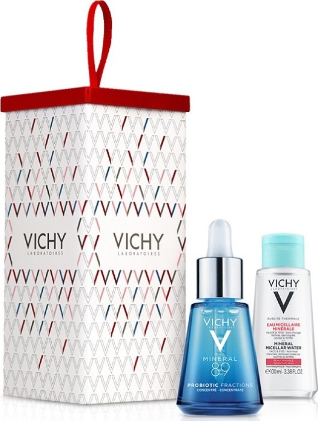 Vichy XMas Promo Mineral 89 Probiotic Fractions Booster 30ml & Δώρο Purete Thermal Mineral Micelar Water 100ml