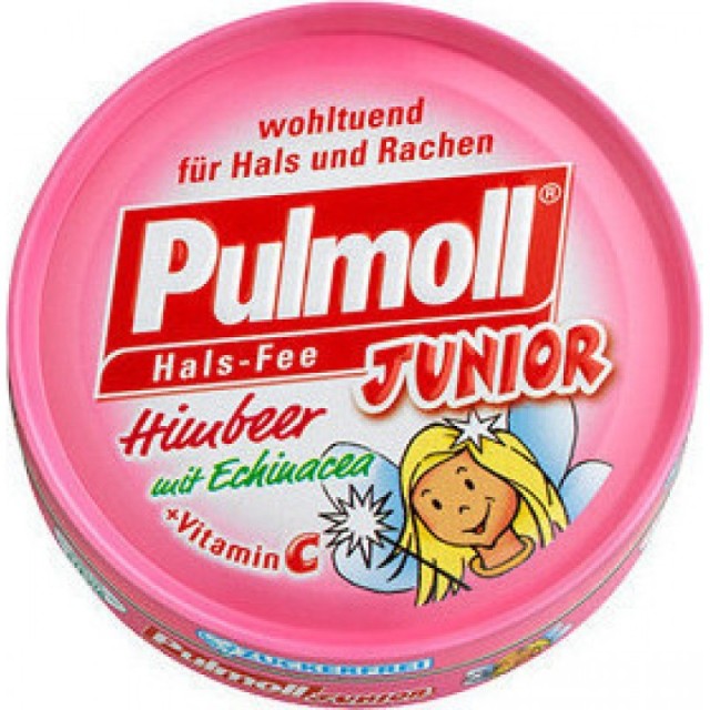 Pulmoll Junior Παιδικές Καραμέλες με Βατόμουρο Εχινάκεια & Βιταμίνη C 50g