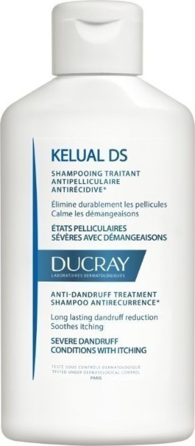 Ducray Kelual DS Shampoo Σαμπουάν Αγωγής για Τριχωτό με Τάση Σμηγματορροϊκής Δερματίτιδας 100ml
