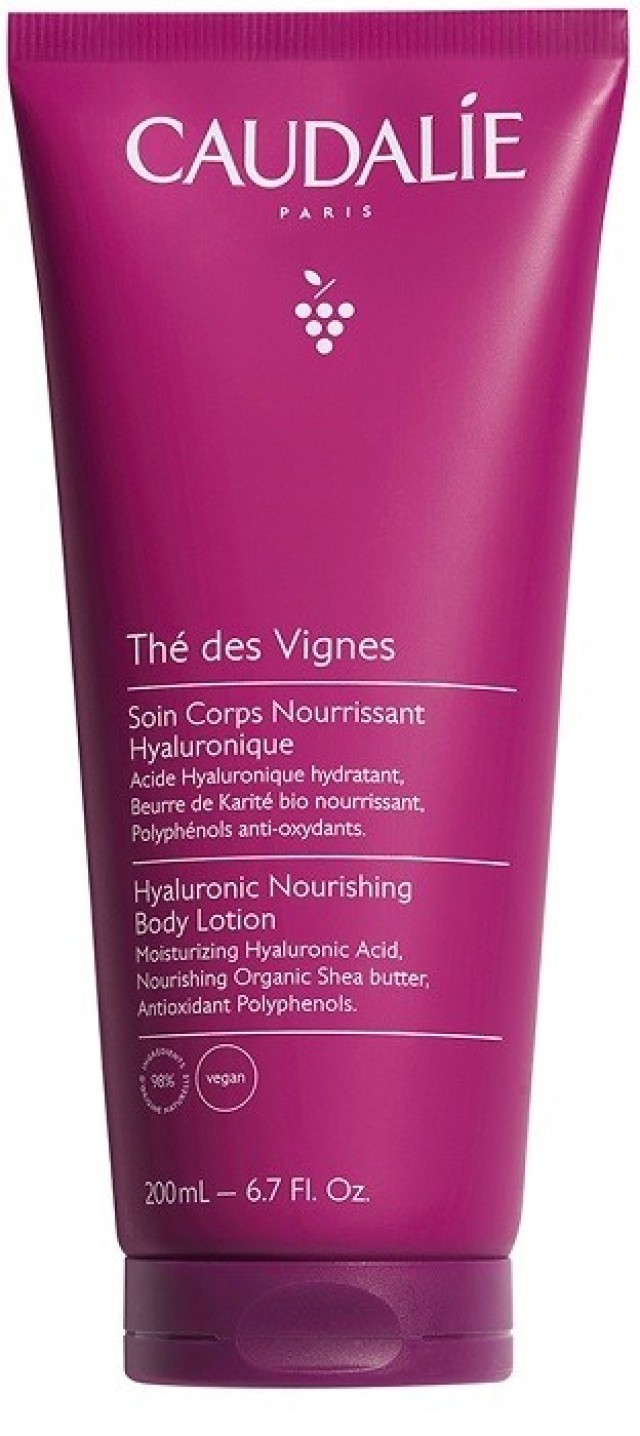 Caudalie The des Vignes Hyaluronic Nourishing Body Lotion Κρέμα Σώματος 200ml