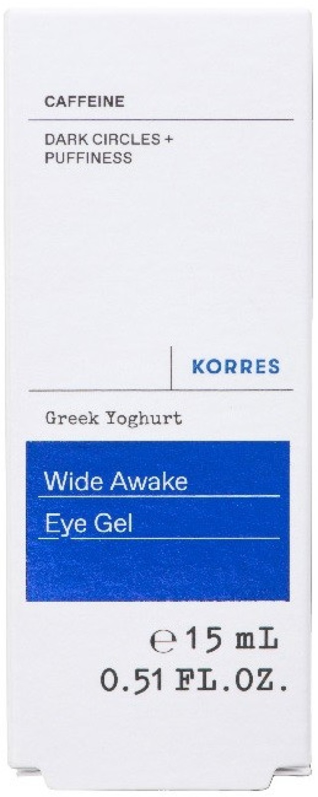 Korres Greek Yoghurt Wide Awake Eye Gel Ενυδατικό Gel Ματιών Κατά των Μαύρων Κύκλων 15ml