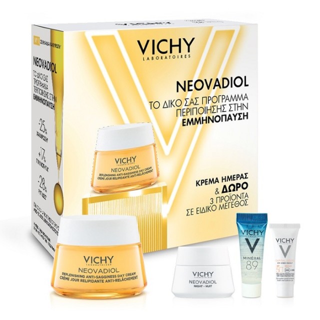 Vichy Promo Neovadiol Menopause Κρέμα Ημέρας Κανονική Επιδερμίδα 50ml&Neovadiol Night 15ml&Mineral 89&Capital Soleil spf50