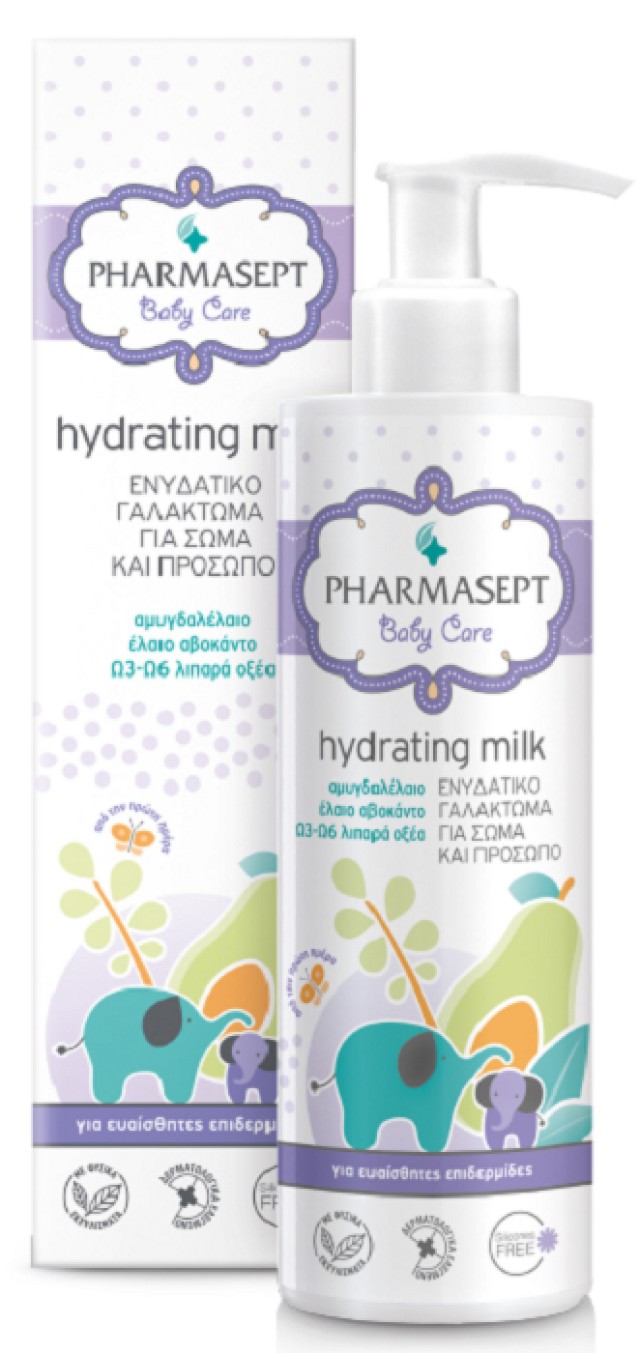 Pharmasept Baby Care Hydrating Milk Βρεφικό Ενυδατικό Γαλάκτωμα για Σώμα & Πρόσωπο 250ml