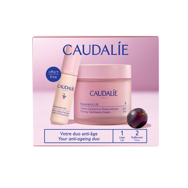 Caudalie Promo Resveratrol Lift Firming Cashmere Cream Αντιρυτιδική και Συσφικτική Κρέμα Ημέρας 50ml με Δώρο Resveratrol Instant Lifting Serum 10ml