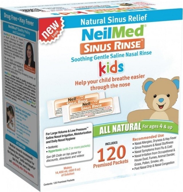 NeilMed Sinus Rinse Kids Καταπραϋντικές Ρινικές Πλύσεις για Παιδιά 120 φακελάκια