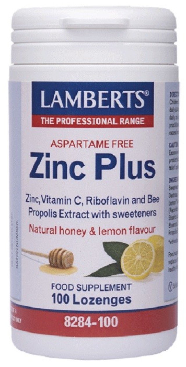 Lamberts Zinc Plus Συμπλήρωμα Διατροφής με Ψευδάργυρο 100 καραμέλες