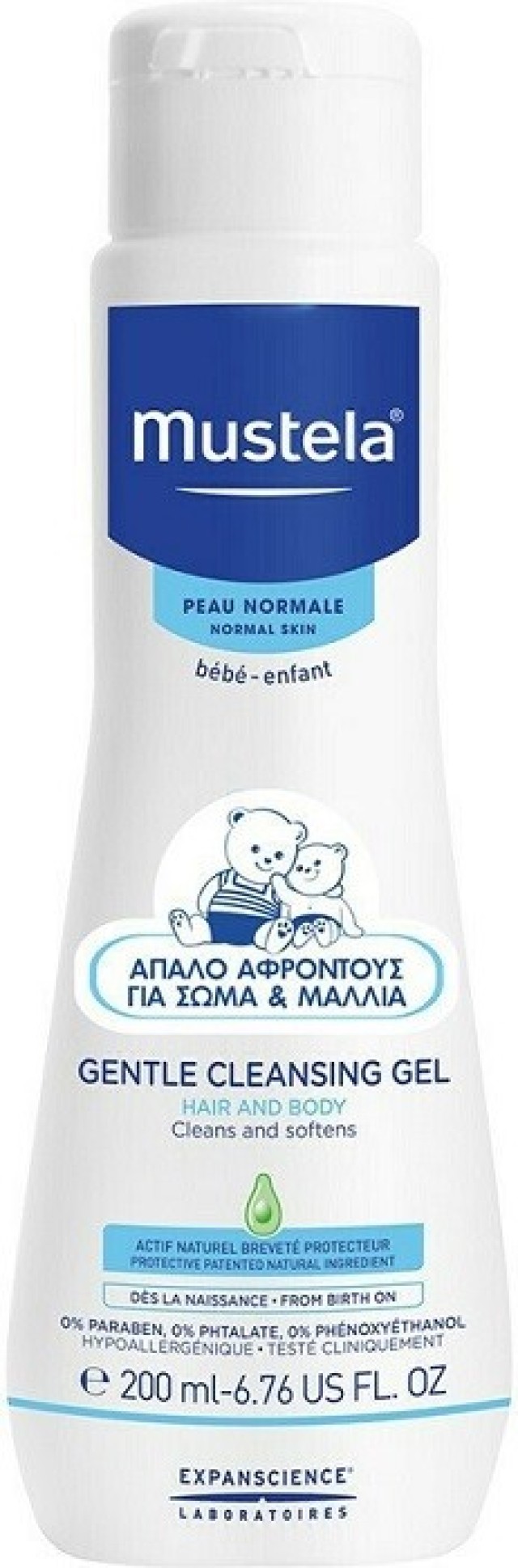 Mustela Gentle Cleansing Gel Τζελ Καθαρισμού για Σώμα και Μαλλιά 200ml