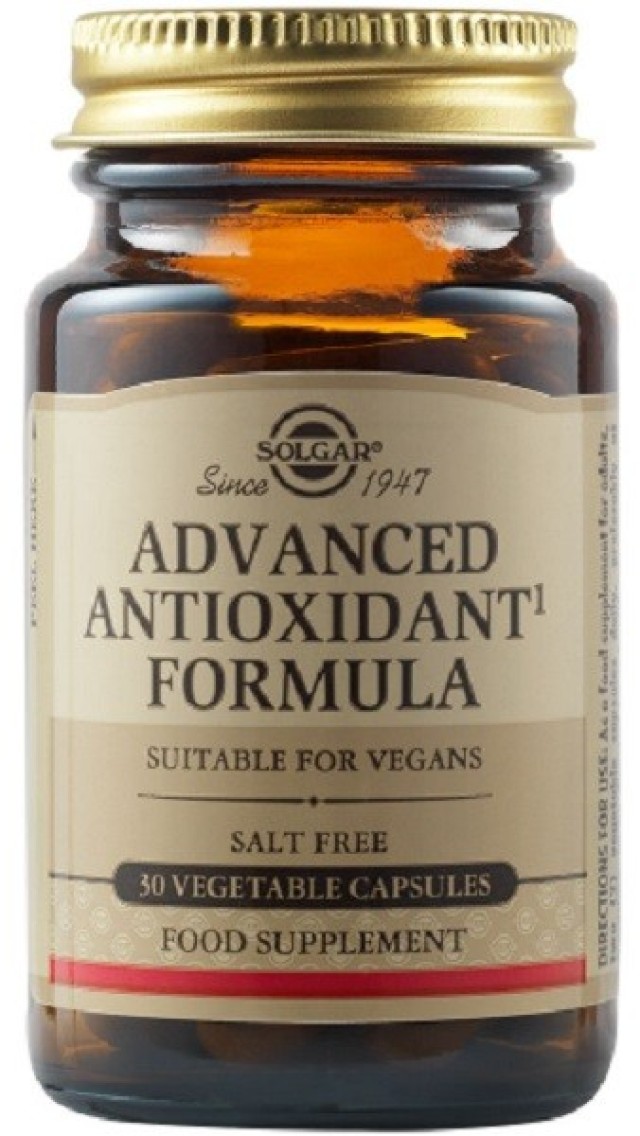 Solgar Advanced Antioxidant Formula Αντιοξειδωτικά 30Veg. Caps
