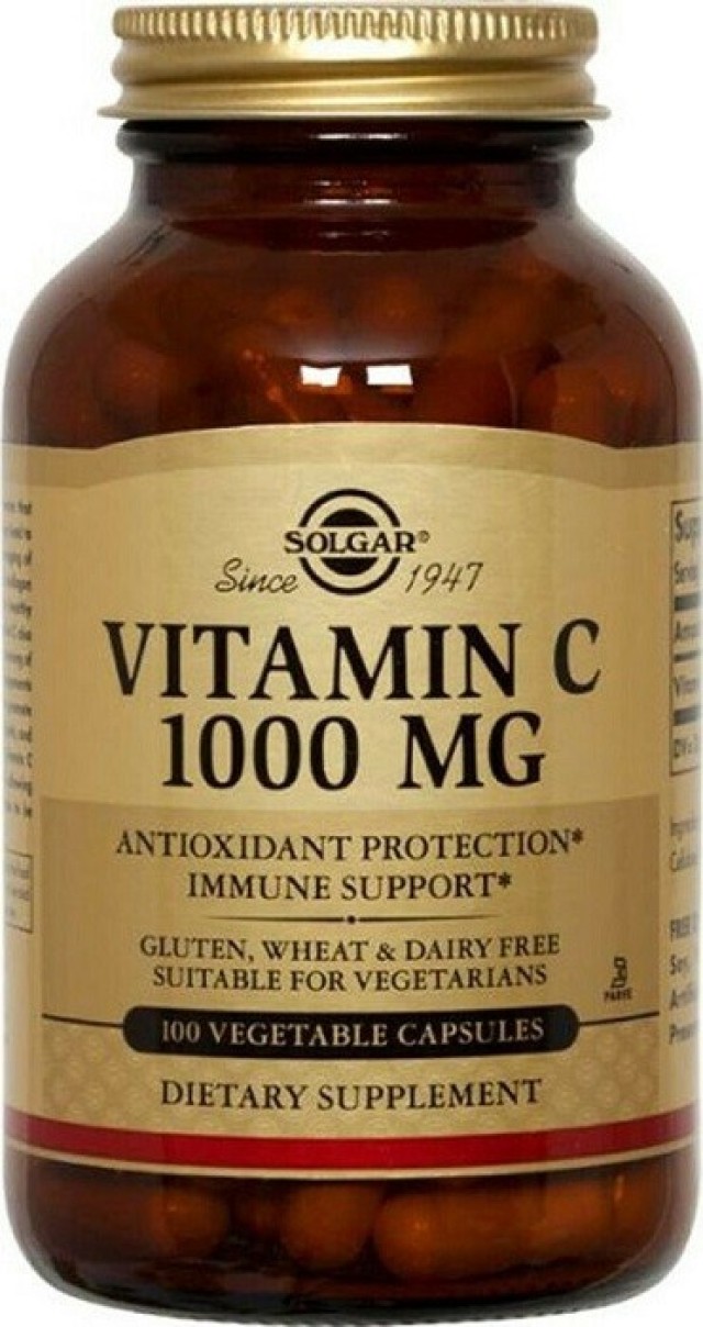 Solgar Vitamin C Βιταμίνη C 1000mg 100Veg. Caps