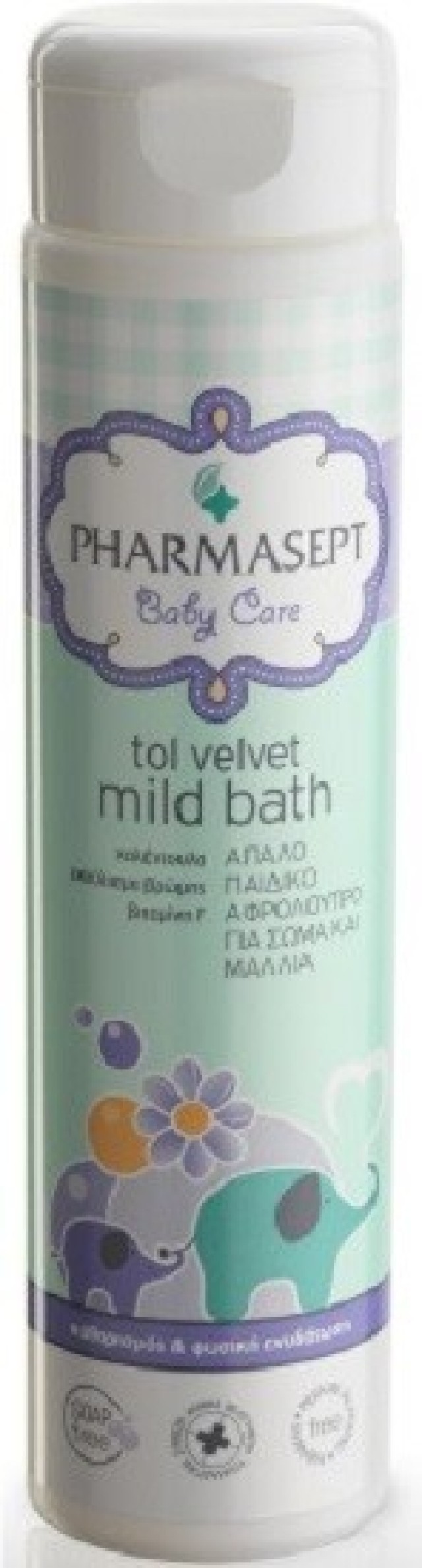 Pharmasept Tol Velvet Baby Mild Bath Βρεφικό Αφρόλουτρο 250ml