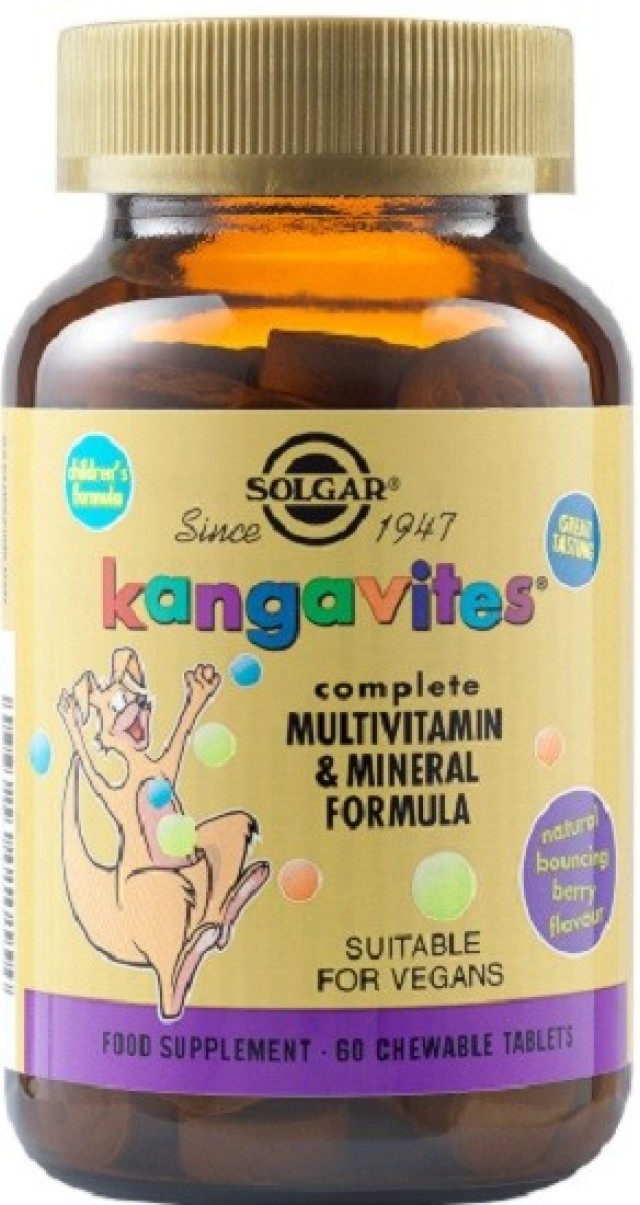 Solgar Kangavites Formula Πολυβιταμίνη Βατόμουρο 60Chew. Tabs