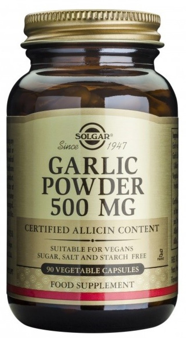 Solgar Garlic Άοσμο Σκόρδο 500mg 90Veg. Caps