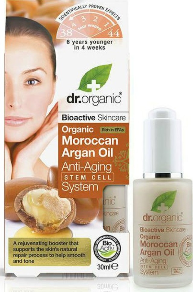 Dr.Organic Argan Oil Anti-Aging Σύστημα Αντιγήρανσης με Βλαστοκύτταρα 30ml