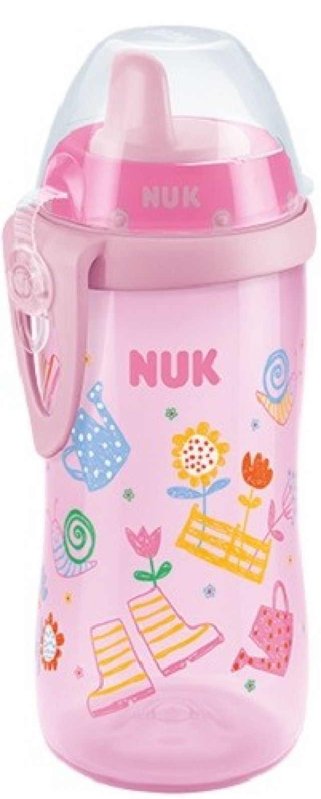 Nuk First Choice Kiddy Cup Παγουράκι με Ρύγχος Ροζ 12+m 300ml