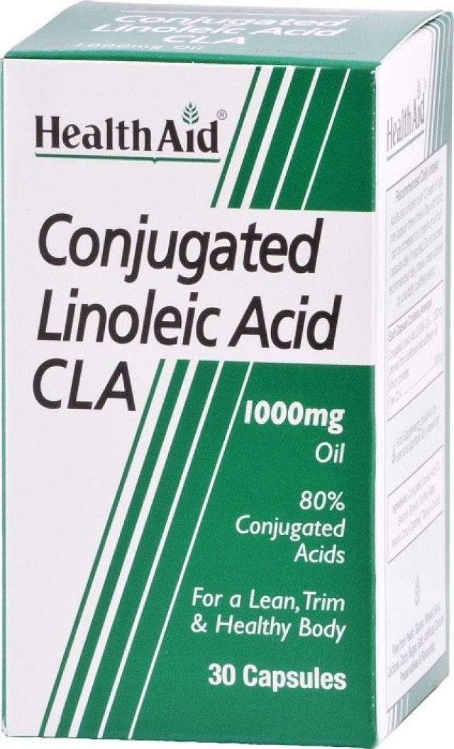 Health Aid CLA 1000mg Συζευγμένο Λινολεϊκό Οξύ 30Caps