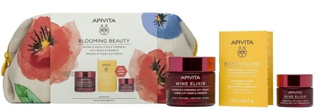 Apivita Blooming Beauty Promo Wine Elixir Lift Cream Light Texture 50ml & Δώρο Night Cream 15ml & Beesential Oil 1.6ml