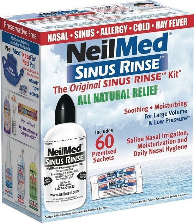 NeilMed Sinus Rinse Σύστημα Ρινικών Πλύσεων για Ενήλικες 60τμχ