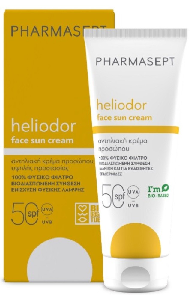 Pharmasept Heliodor Face Sun Cream spf50 Αντηλιακή Κρέμα Προσώπου Υψηλής Προστασίας 50ml