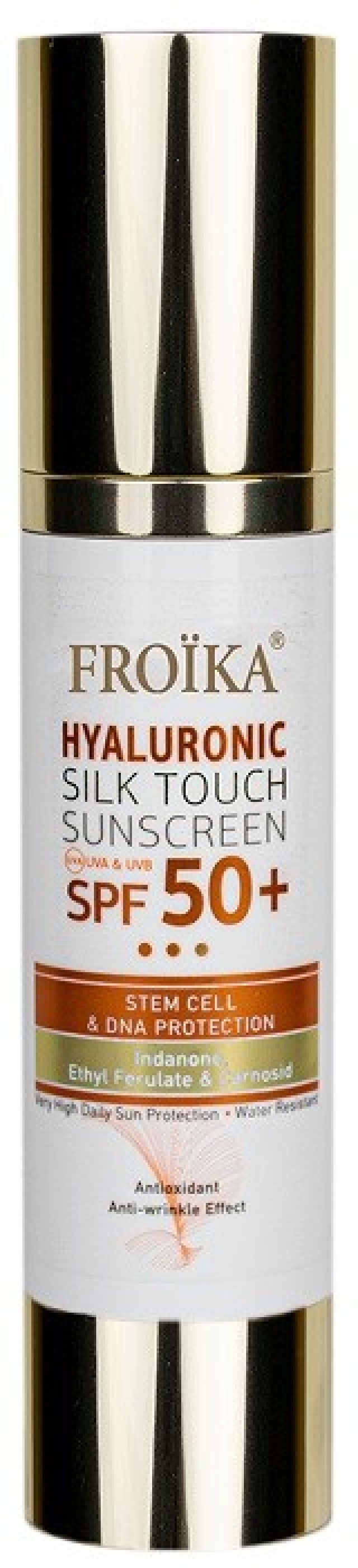 Froika Hyaluronic Silk Touch Sunscreen spf50+ Αντιηλιακό με Αντιγηραντική Δράση & Πολύ Υψηλή Προστασία 50ml