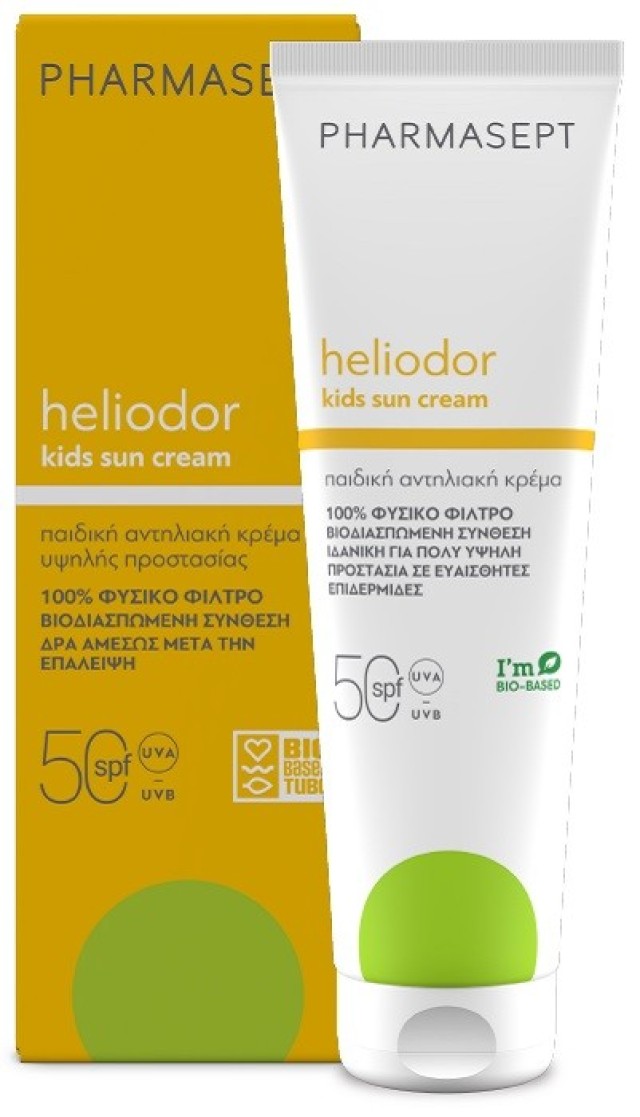 Pharmasept Heliodor Kids Sun Cream spf50 Παιδική Αντηλιακή Κρέμα Υψηλής Προστασίας 150ml