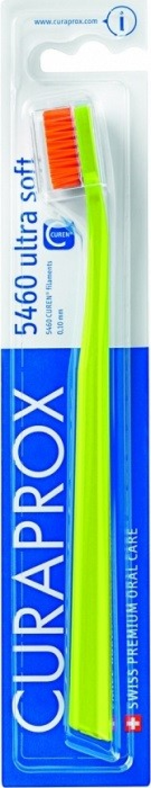 Curaprox CS 5460 Ultra Soft Οδοντόβουρτσα Πράσινο-Πορτοκαλί 1τμχ