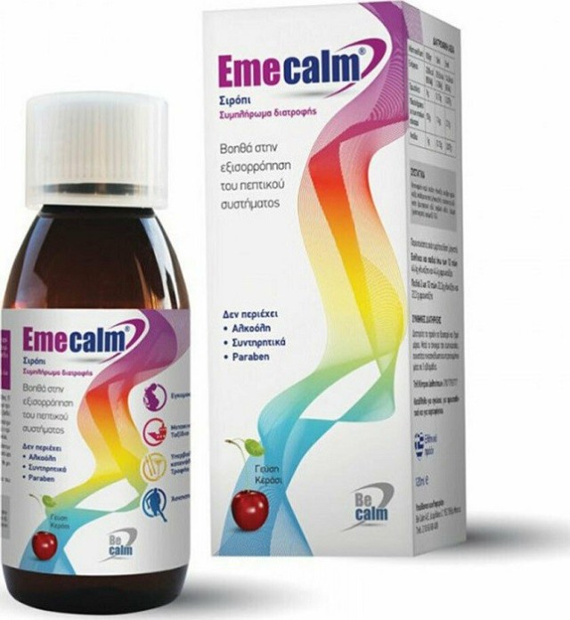 Becalm Emecalm Syrup Συμπλήρωμα Διατροφής για την Ναυτία 120ml