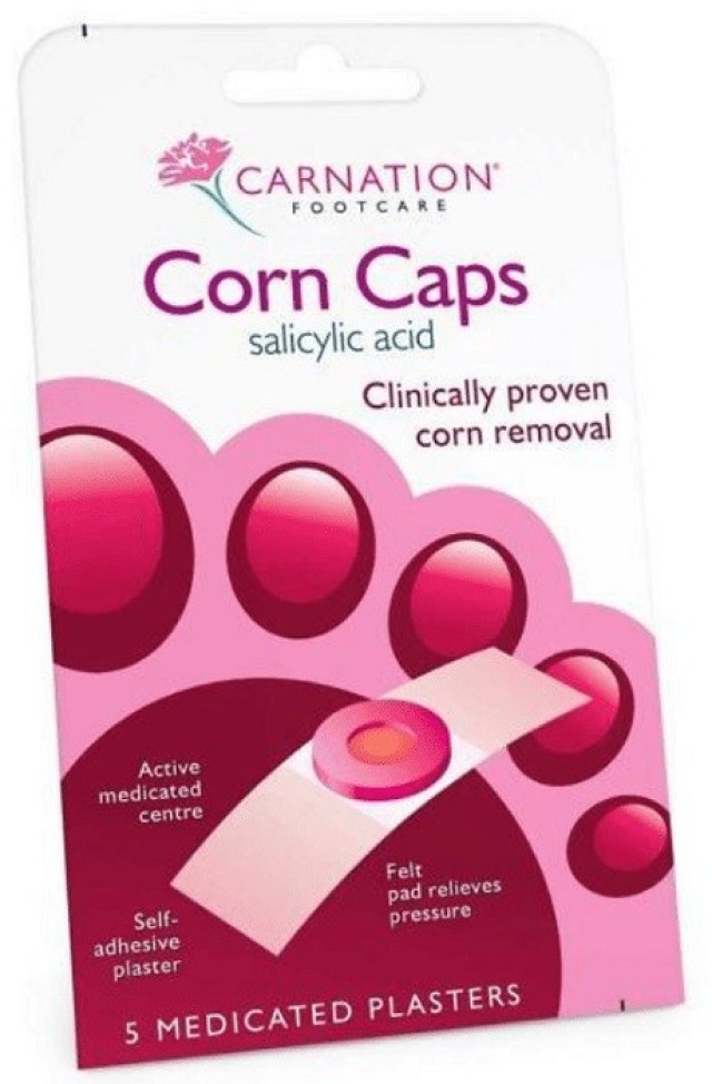 Carnation Corn Caps Επιθέματα Αφαίρεσης Κάλων με Σαλικυλικό Οξύ 5τμχ