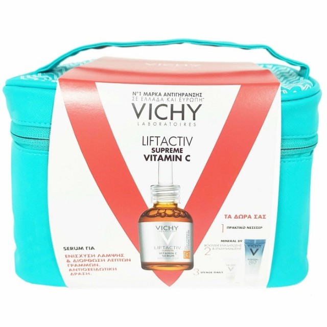Vichy Promo Liftactiv Supreme Vitamin C Serum 20ml & Mineral 89 & Capital Soleil Uv-Age spf50 & Νεσεσέρ