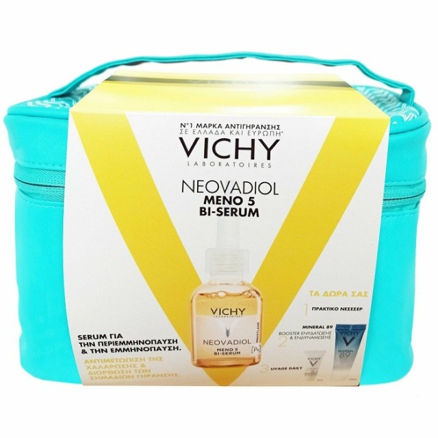 Vichy Promo Neovadiol Meno 5 Bi-Serum Serum 30ml & Mineral 89 & Capital Soleil Uv-Age spf50 & Νεσεσέρ