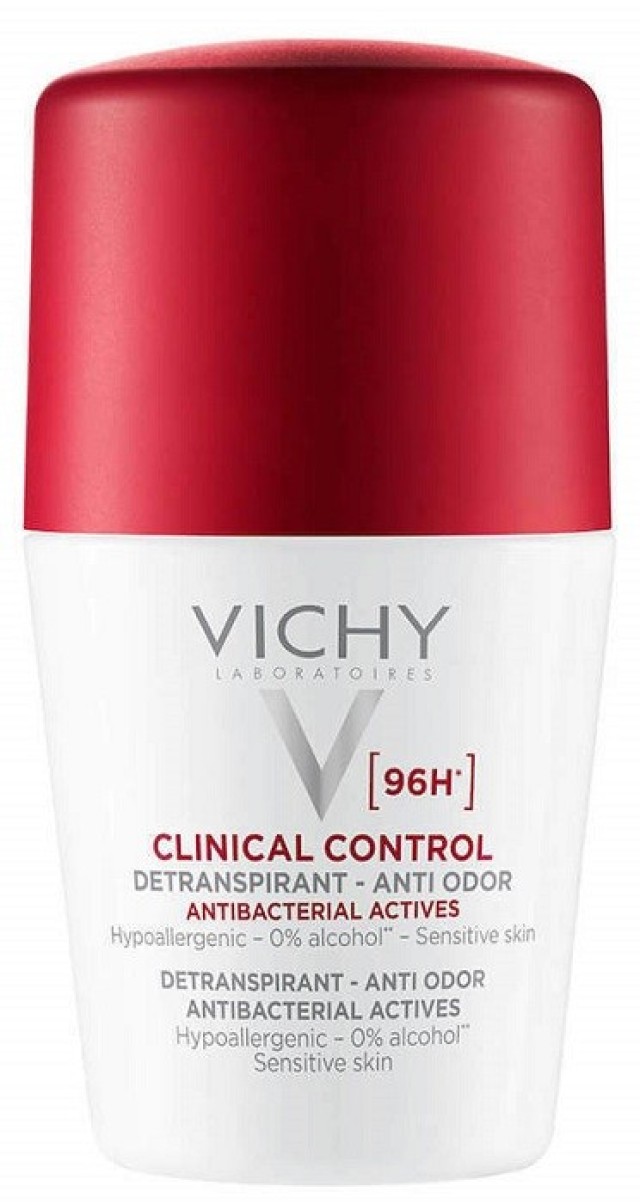 Vichy Clinical Control 96h Roll-On Γυναικείο Αποσμητικό Κατά της Υπερβολικής Εφίδρωσης 50ml
