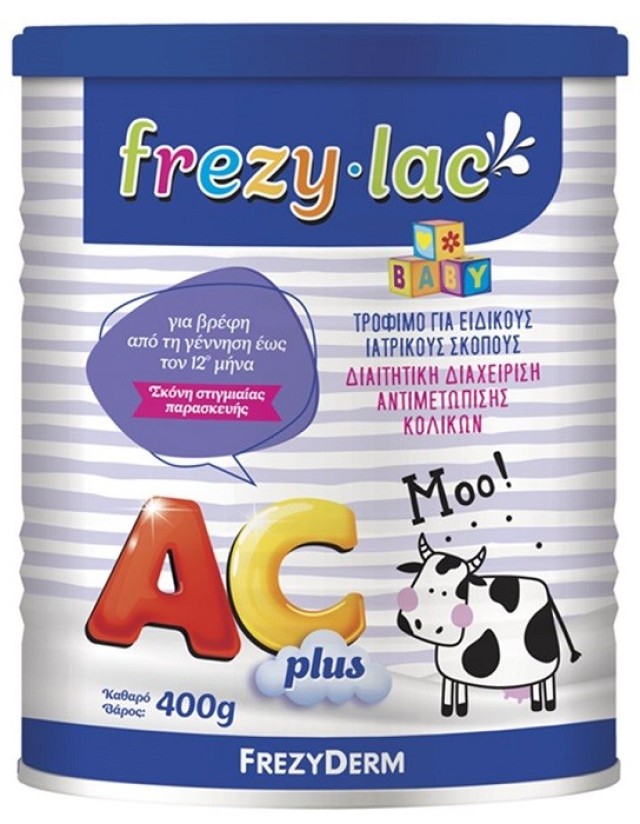 FrezyDerm FrezyLac AC Plus Διαιτητικό Τρόφιμο σε Σκόνη για την Αντιμετώπιση των Κολικών 400g