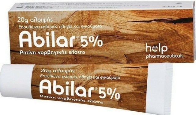 Abilar 5% Αλοιφή με Ρητίνη για Επούλωση Εκδορών, Πληγών & Εγκαυμάτων 20g