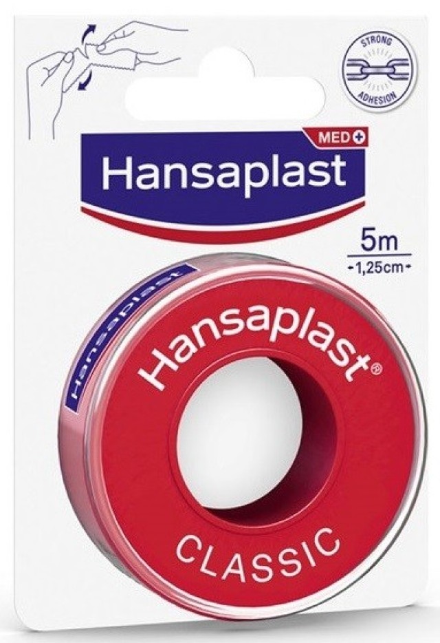 Hansaplast Αυτοκόλλητη Επιδεσμική Ταινία Classic 1,25cm x 5m
